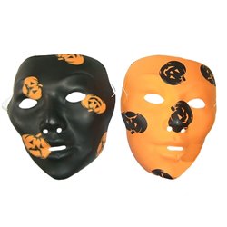 Masque Coque Halloween Noir et Orange