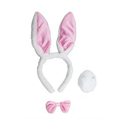 Kit de Déguisement de Lapin Bunny de Couleur Rose