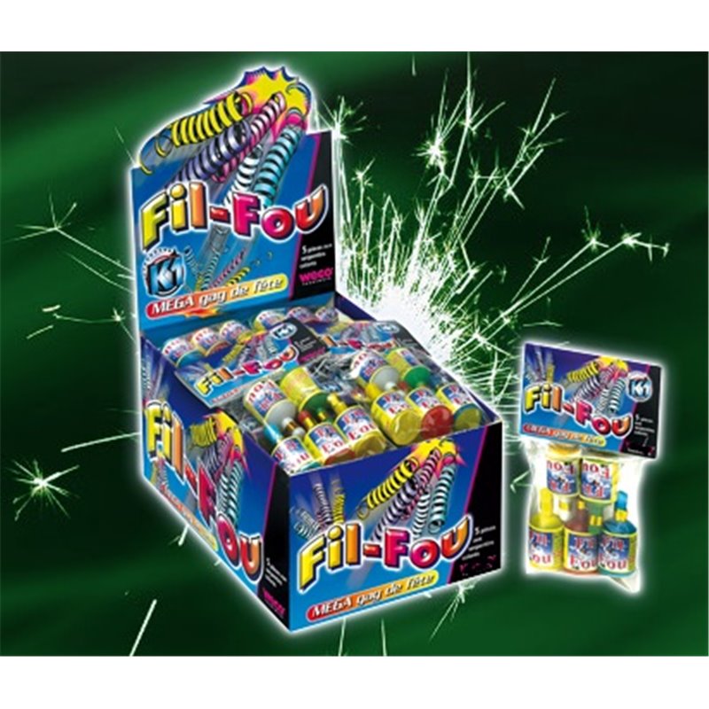 Lot de 5 Poppers Fil Fou Claque-Doigts