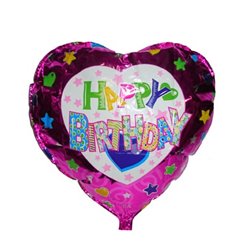 Ballon Happy Birthday en Aluminium 45 cm