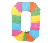 Pinata chiffre multicolore 50 cm