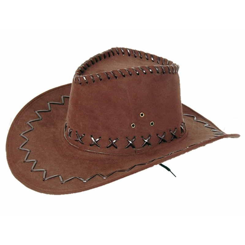 Chapeau de Cowboy Imitation Cuir de Différentes Couleurs
