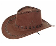 Chapeau de Cowboy Imitation Cuir de Différentes Couleurs