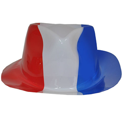 Chapeau Borsalino en PVC aux Couleurs de Différents Pays