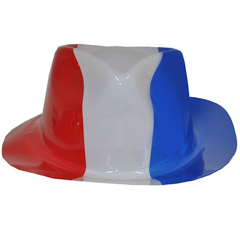 Chapeau Borsalino en PVC aux Couleurs de Différents Pays