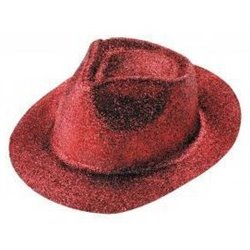 Chapeau Borsalino à Paillettes de Couleurs Différentes