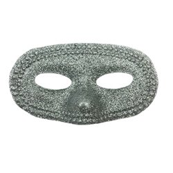 Masque de loup rond à paillettes Mix