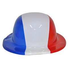 Chapeau Melon à Motifs Drapeau Pays en PVC