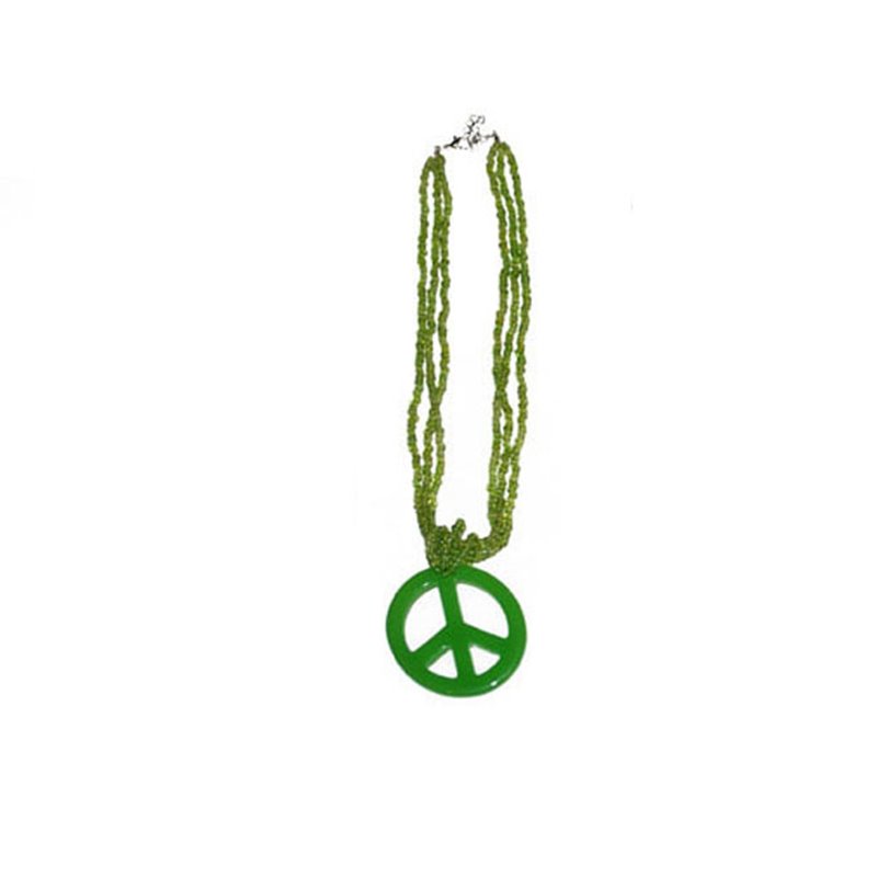 Collier "Peace & Love" de Différentes Couleurs