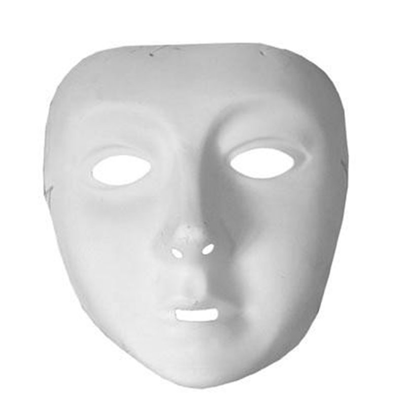 Masque coque à peindre visage blanc