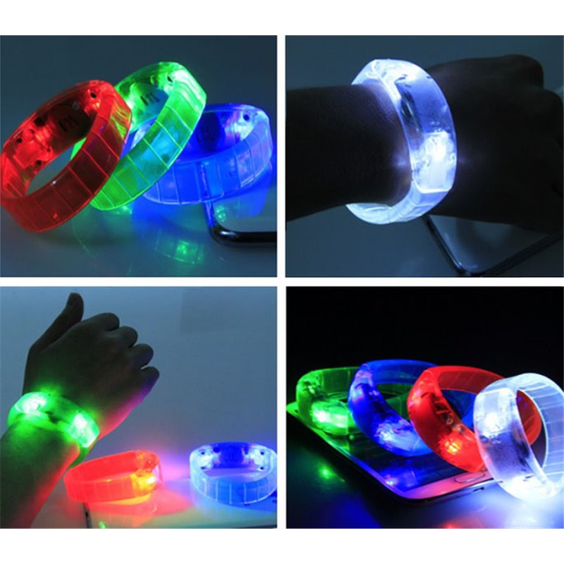Grossiste en ligne pas cher bracelet LED lumineux sonore multicolore