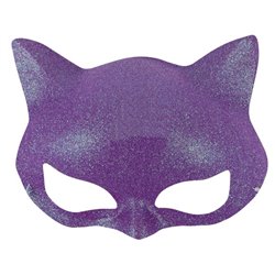 Demi-Masque de Chat à Paillettes