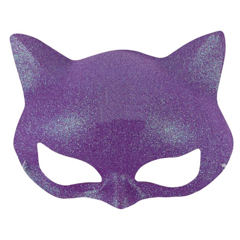 Demi-Masque de Chat à Paillettes