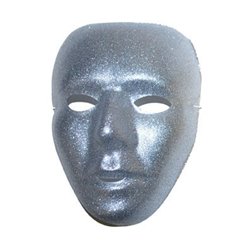 Masque Visage à Paillette Argenté ou Doré