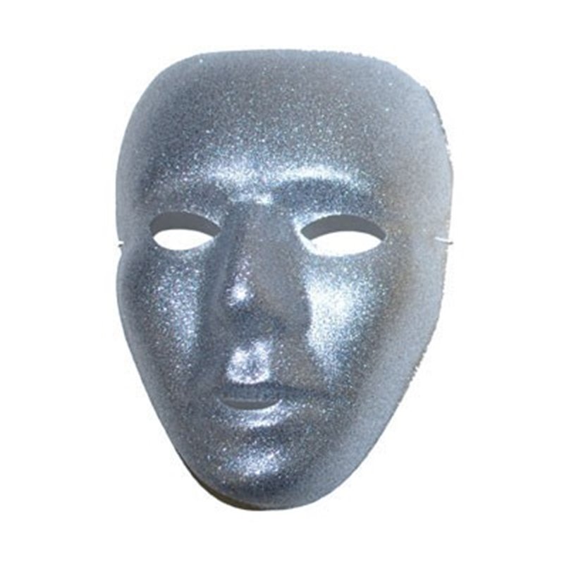 Masque Visage à Paillette Argenté ou Doré