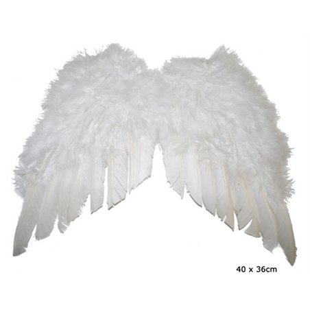 Ailes à plumes blanches pour adultes - 52 x 58 cm par 8,00 €