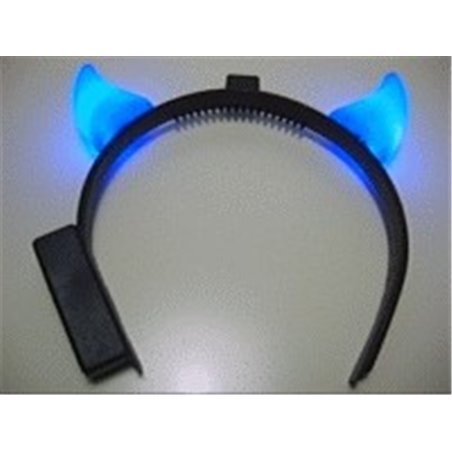 Serre-tête Cornes De Diable Avec Plumes – Noir – Ajustable Adulte/enfant – Pour Halloween, Carnaval, Cosplay