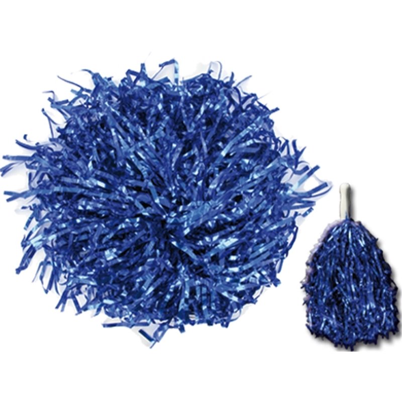 Paire de pompons métal avec poignée pour pom pom girl pour les fêtes