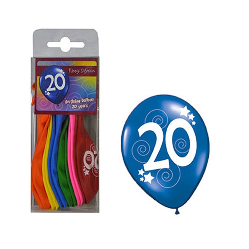 Lot de 12 Ballons Age