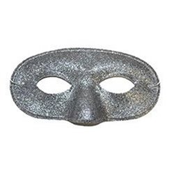 Masque loup arrondi à paillettes