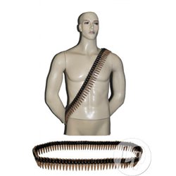 Ceinture Cartouchière avec Balles Grises 77 cm