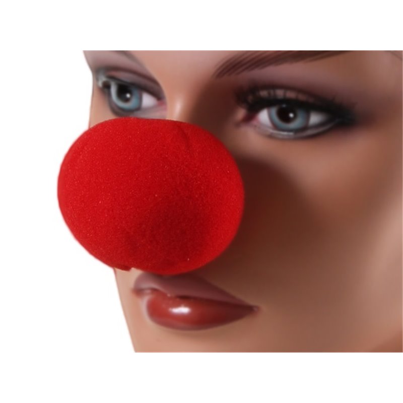 Nez de Clown en Mousse de Couleur Rouge