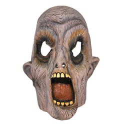 Masque de Zombie en Latex de Couleur Gris