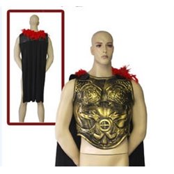 Armure de Gladiateur avec Cape Rouge