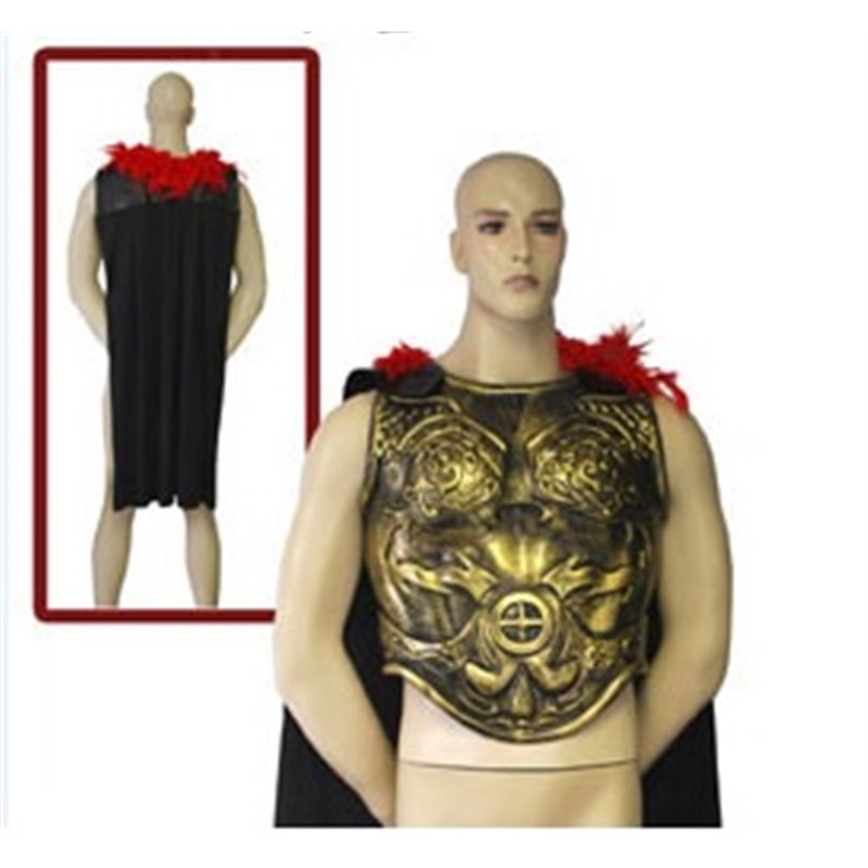 Armure de Gladiateur avec Cape Rouge