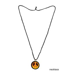 Collier Hologramme Peace and Love