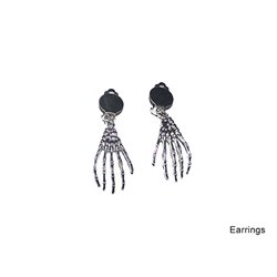 Boucles d'oreilles Main Squelettique