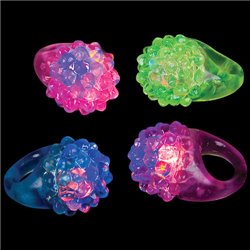 Bague lumineuse framboise Mix