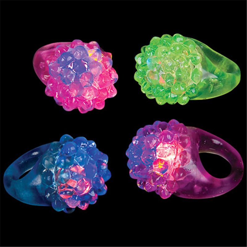 Bague lumineuse framboise Mix