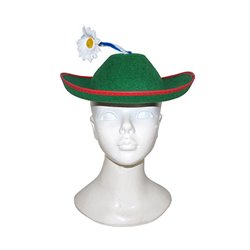 Chapeau Tyrolien Feutrine Vert