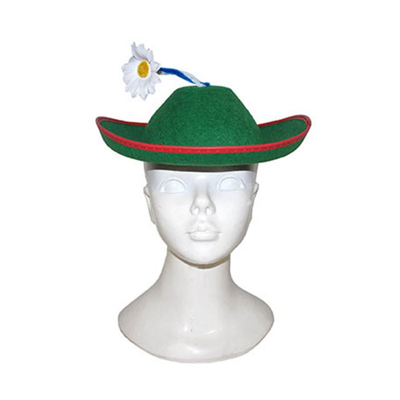 Chapeau Tyrolien Feutrine Vert