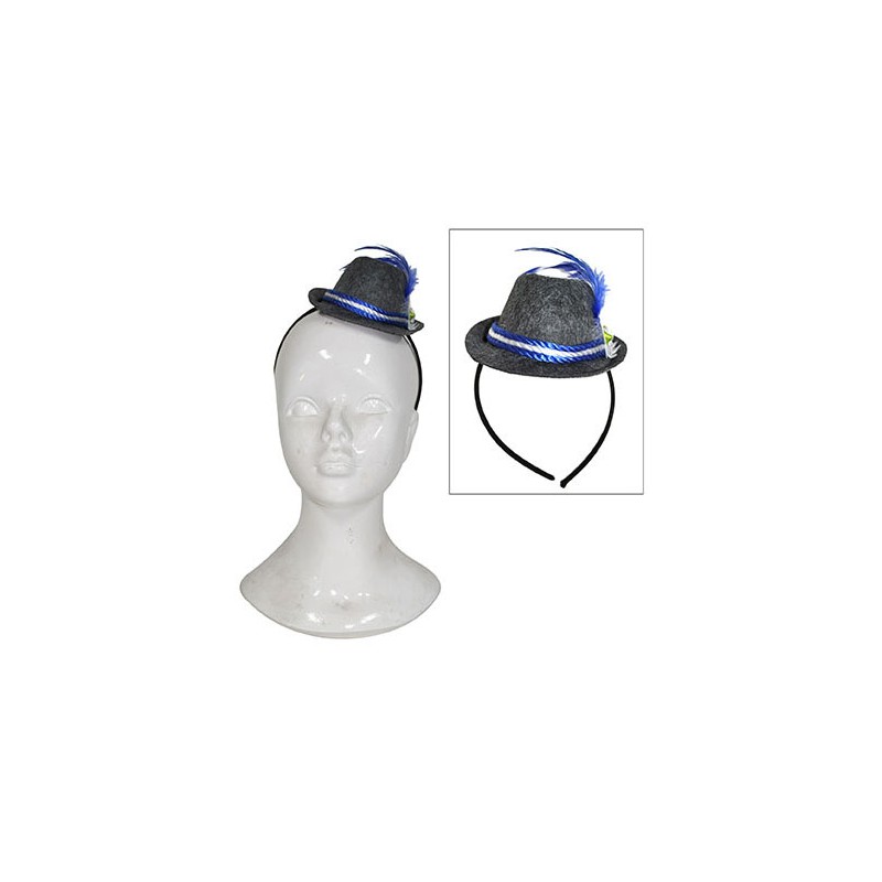 Serre-tête avec Mini Chapeau Tyrolien