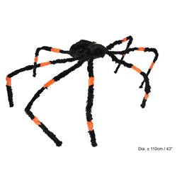 Araignée vibrante sonore et lumineuse noir et orange