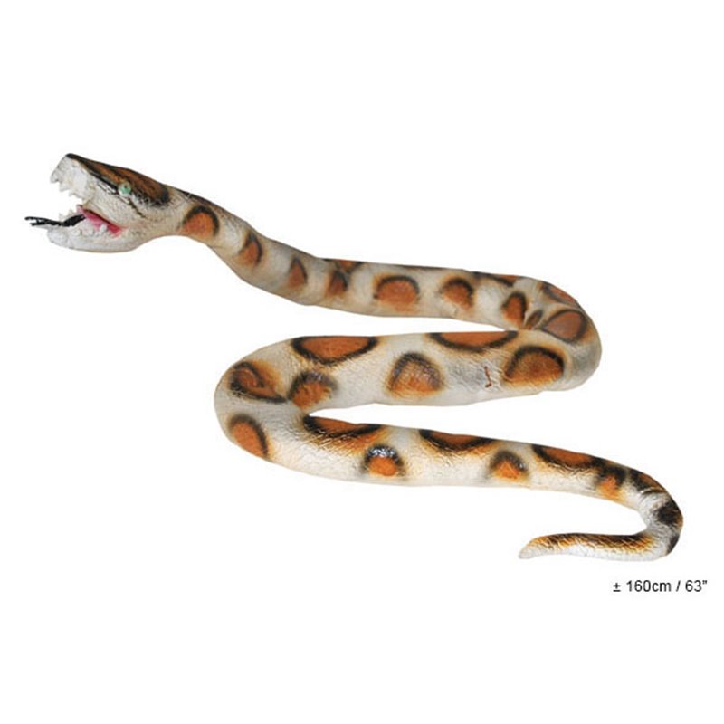 Serpent python en plastique 1m60