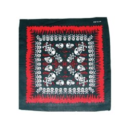 Bandana à têtes de mort en croix