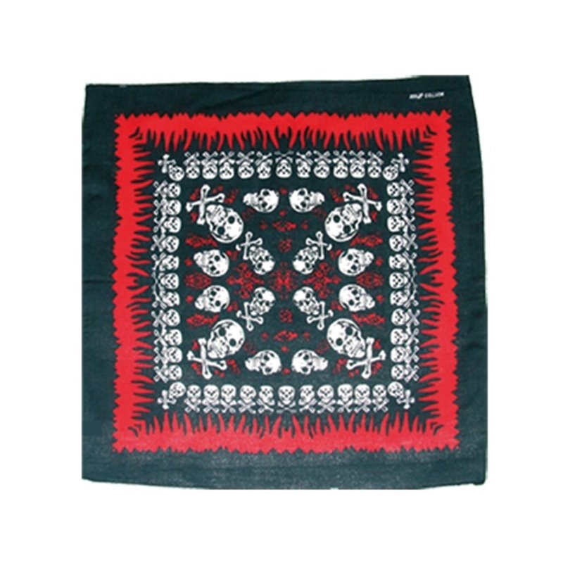 Bandana à têtes de mort en croix