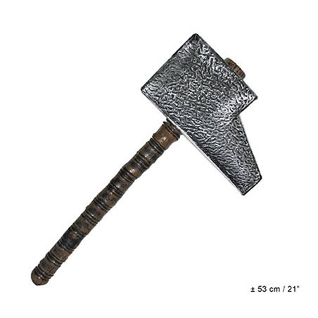 Marteau géant de forgeron 53 cm Accessoire costume Halloween