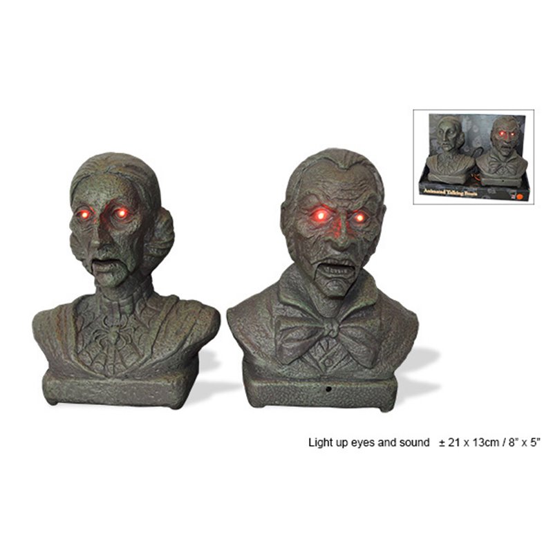 Lot de 2 Statuettes Interactives Sonores & Lumineuses