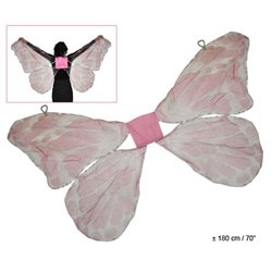 Ailes de papillon couleur rose 1m80