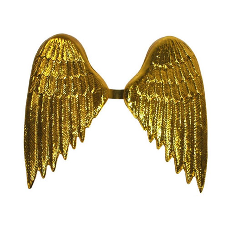 Ailes d'ange dorées en plastique 35cm