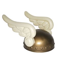 Casque de Gaulois Pour Enfant de Couleur Doré et avec 2 Ailes