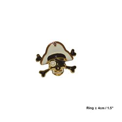 Bague de pirate tête de mort