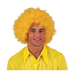 Afro Perruque Jaune Adulte