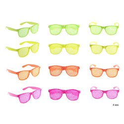 Lunettes Perles Néon Fluo