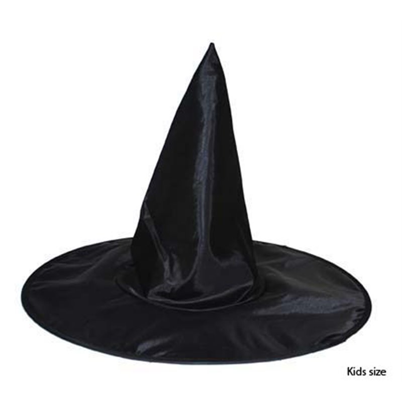 Chapeau noir de sorcière pour enfant 30cm