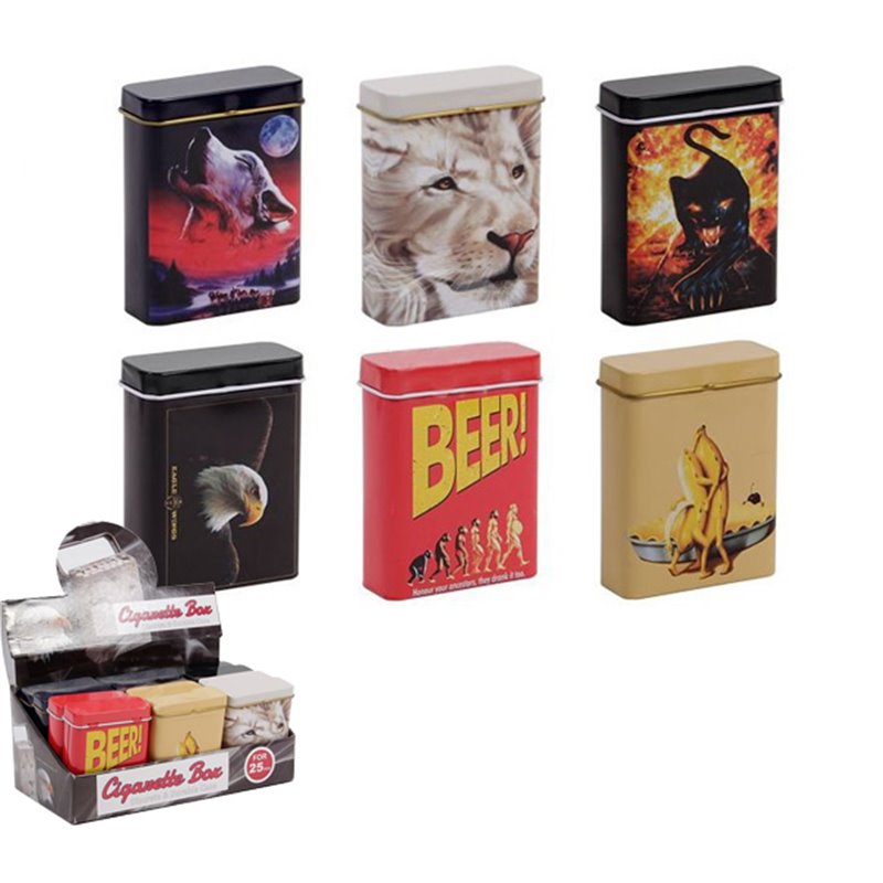 Boîte à cigarettes avec motifs divers Mix
